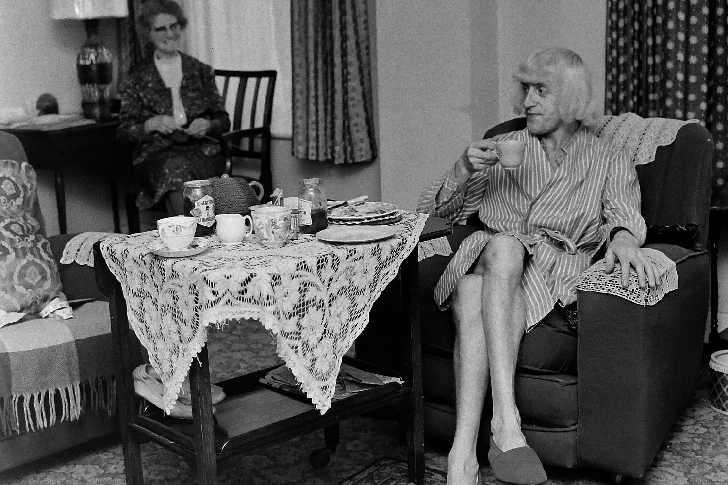 Jimmy Savile with mother