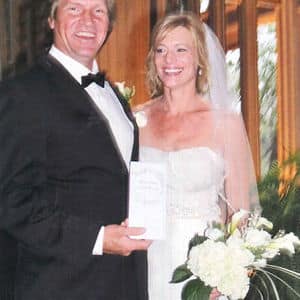 Debora Kelly with her husband